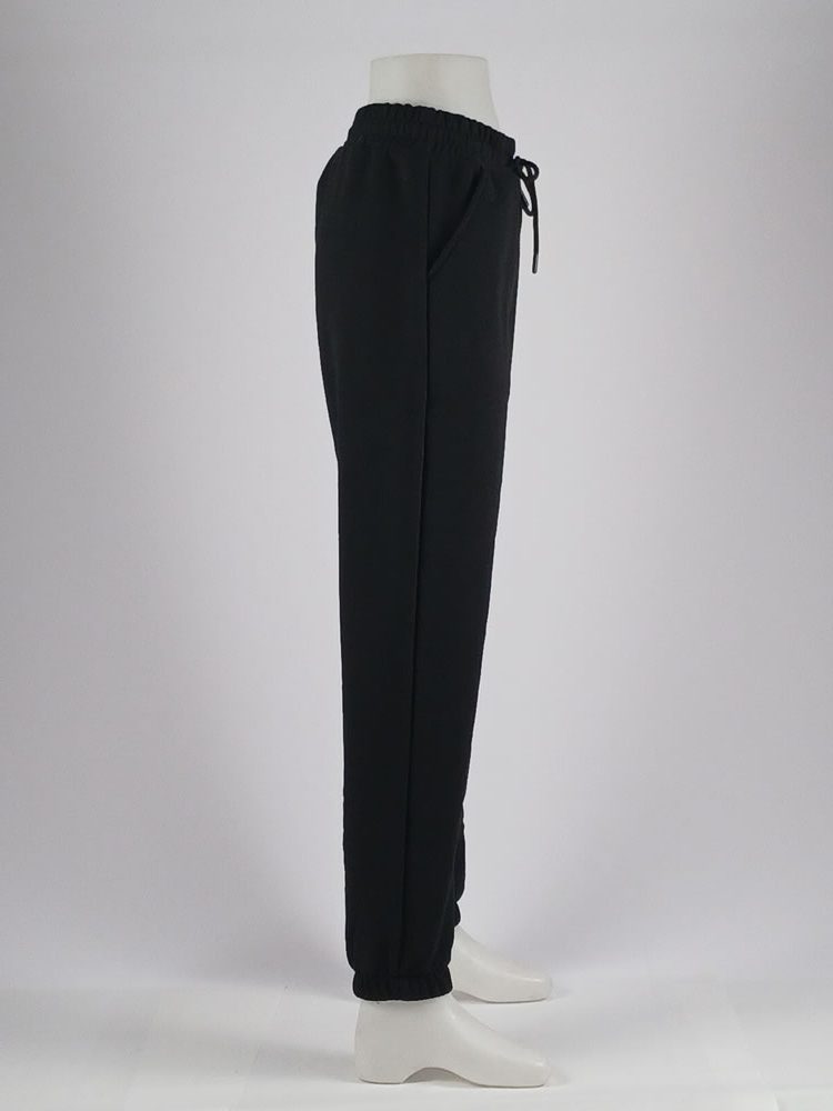 Opal Wear Üniseks Eşofman Siyah Lastik Paça - Görsel 2